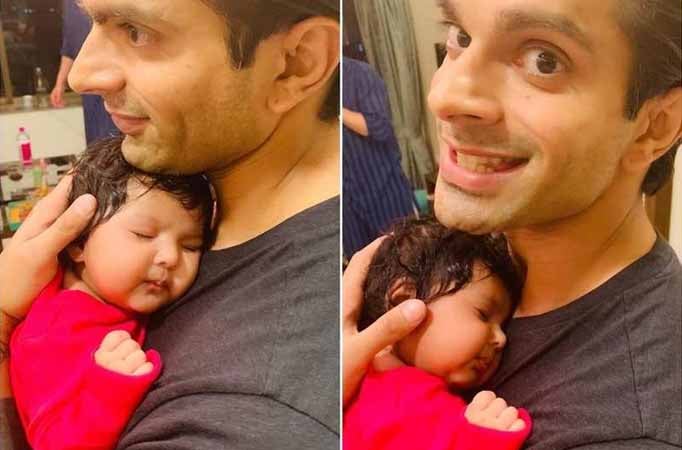 Karan Singh Grover looks adorable as he poses with Vivan Bhatena's